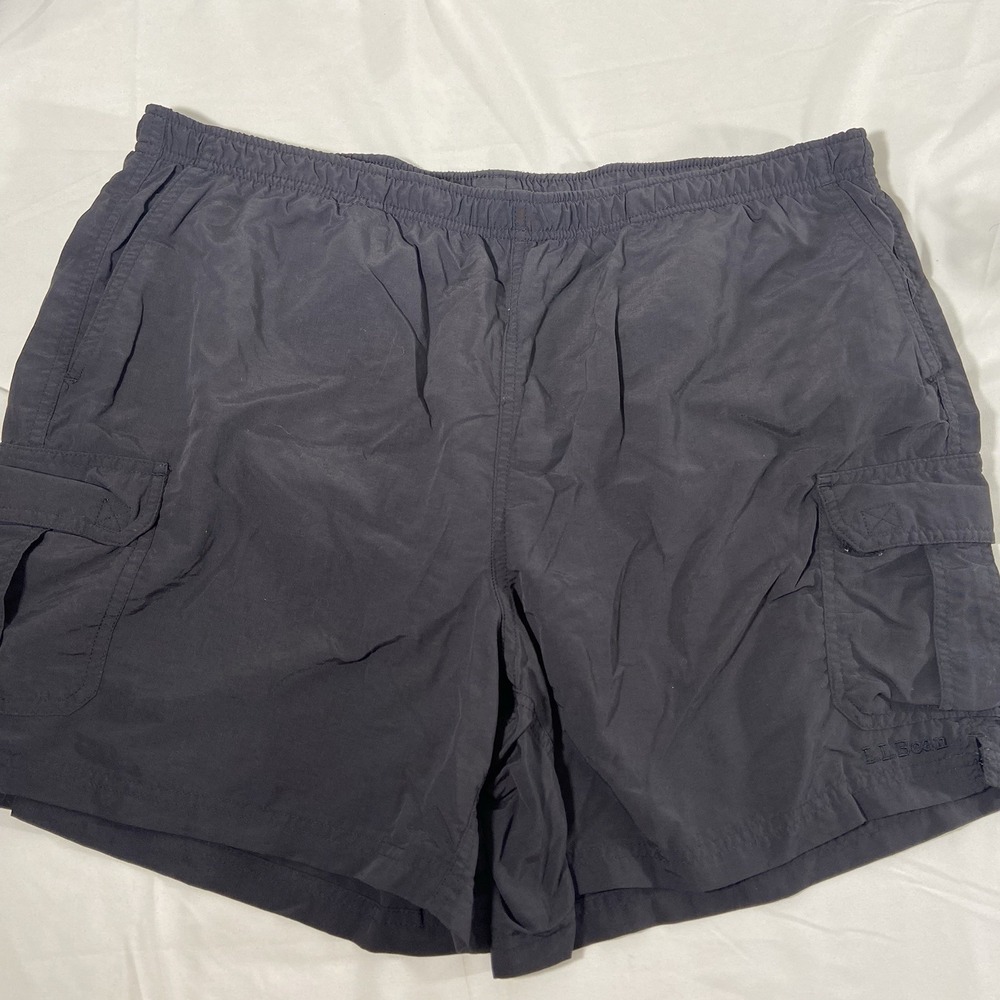 L.L. Bean Men's Shorts Size 0XR42 Pull On Cargo Outdoors Camping Hiking Lined